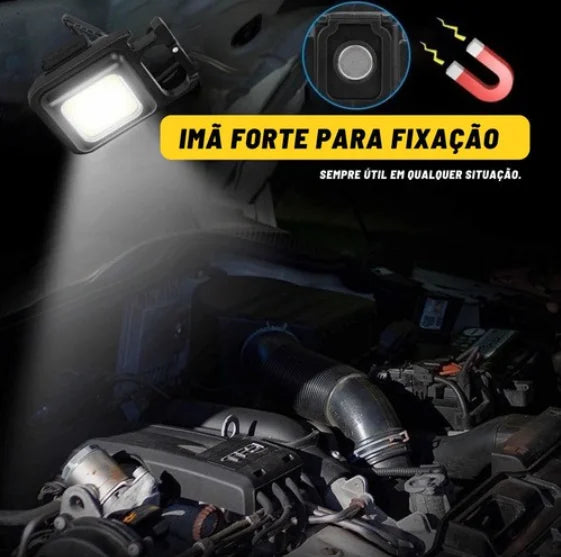 Mini Lanterna Com led Portátil/USB Recarregável 3 Modos De Luz Lanternas De Chaveiro E Abridor De Garrafas/De Emergência