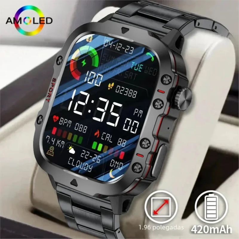 Relógio inteligente masculino original Bluetooth Call Fitness Clock 3ATM IP68 Swim Waterproof Sports Smartwatch para mulheres Xiaomi Android 2024