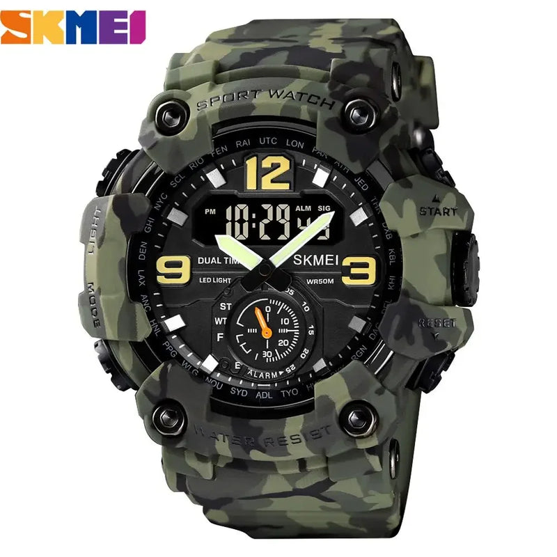 SKMEI 1637 Relógio Digital Militar para Homens Camuflagem À Prova D'Água Relógio de Pulso Masculino À Prova de Choque Relógio de Quartzo Esportivo 1384 Montre Homme