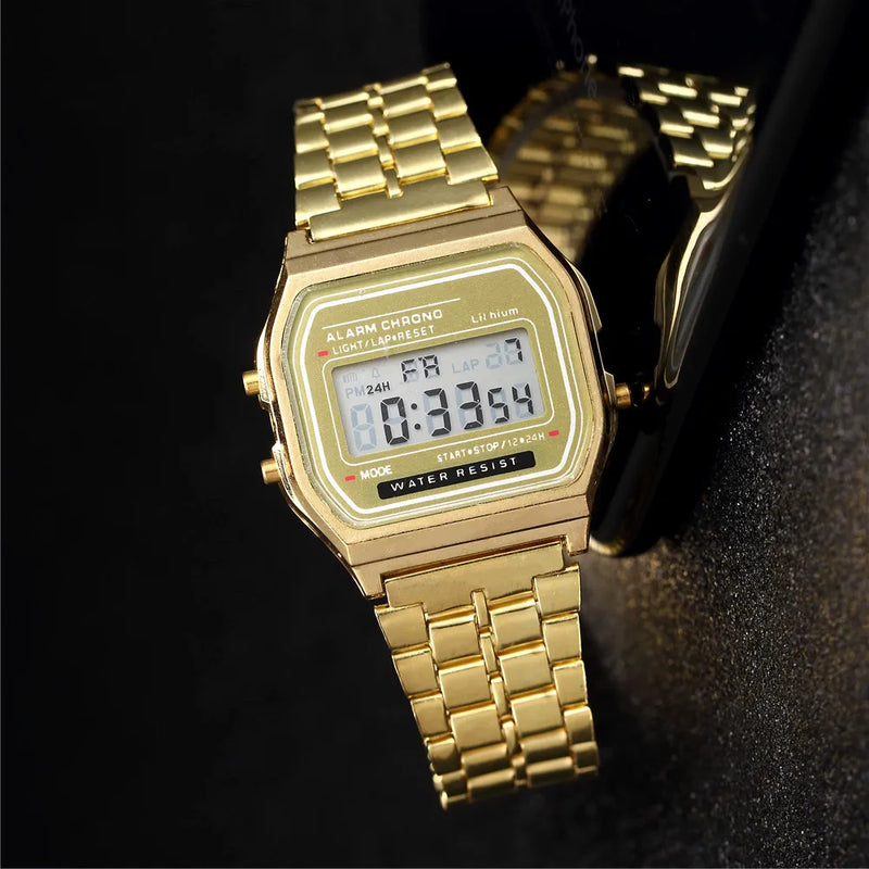 Luxury Women's Rose Gold Silicone Watches Women Fashion LED Digital Clock Casual Ladies Electronic Watch Reloj Mujer 2022