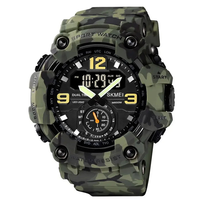 SKMEI 1637 Relógio Digital Militar para Homens Camuflagem À Prova D'Água Relógio de Pulso Masculino À Prova de Choque Relógio de Quartzo Esportivo 1384 Montre Homme