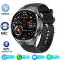 2024 Novo Relógio Inteligente Monitor de Frequência Cardíaca Saúde Bluetooth Chamada NFC Rastreador GPS IP68 À Prova D'Água SmartWatch Homens Para HUAWEI GT4 Pro