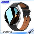 Relógio 6 Smartwatch empresarial masculino 1,32 polegadas 128*160 Bluetooth Chamada Monitoramento de saúde Despertador Relógio de moda feminino Multifuncional