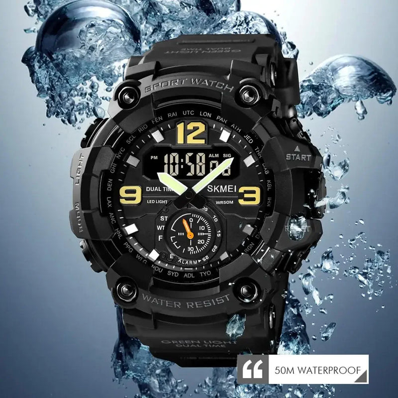 SKMEI 1637 Relógio Digital Militar para Homens Camuflagem À Prova D'Água Relógio de Pulso Masculino À Prova de Choque Relógio de Quartzo Esportivo 1384 Montre Homme