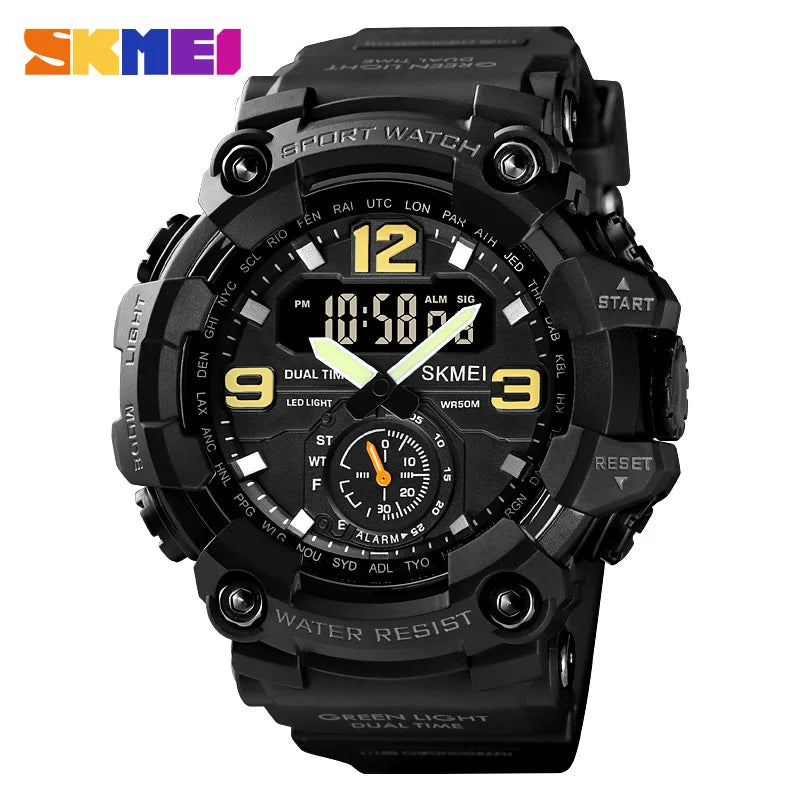 SKMEI 1637 Relógio Digital Militar para Homens Camuflagem À Prova D'Água Relógio de Pulso Masculino À Prova de Choque Relógio de Quartzo Esportivo 1384 Montre Homme