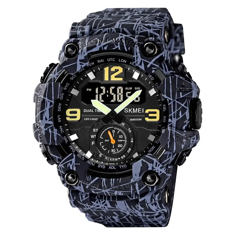 SKMEI 1637 Relógio Digital Militar para Homens Camuflagem À Prova D'Água Relógio de Pulso Masculino À Prova de Choque Relógio de Quartzo Esportivo 1384 Montre Homme