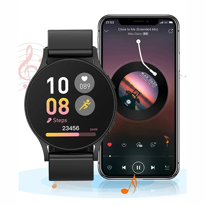 Relógio 6 Smartwatch empresarial masculino 1,32 polegadas 128*160 Bluetooth Chamada Monitoramento de saúde Despertador Relógio de moda feminino Multifuncional