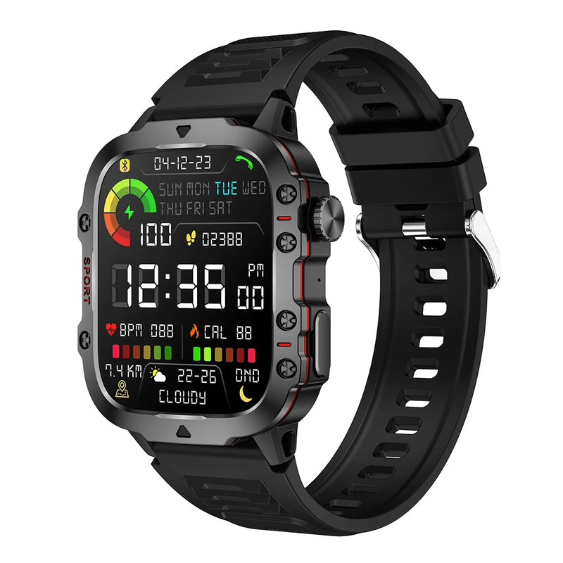 Relógio inteligente masculino original Bluetooth Call Fitness Clock 3ATM IP68 Swim Waterproof Sports Smartwatch para mulheres Xiaomi Android 2024