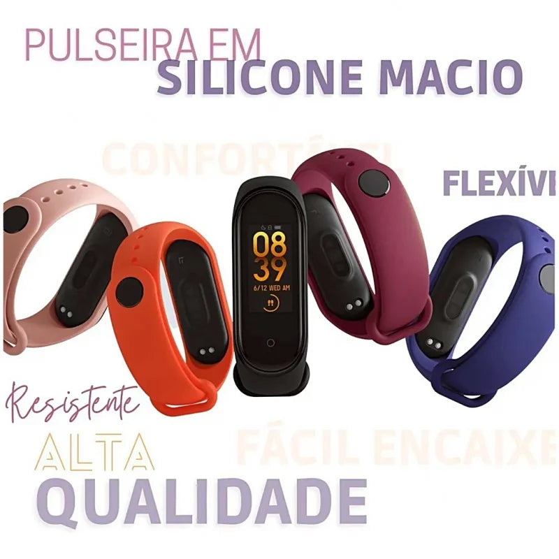 Nova Mi Band 5 e 6 Pulseira de Silicone Ótima Qualidade